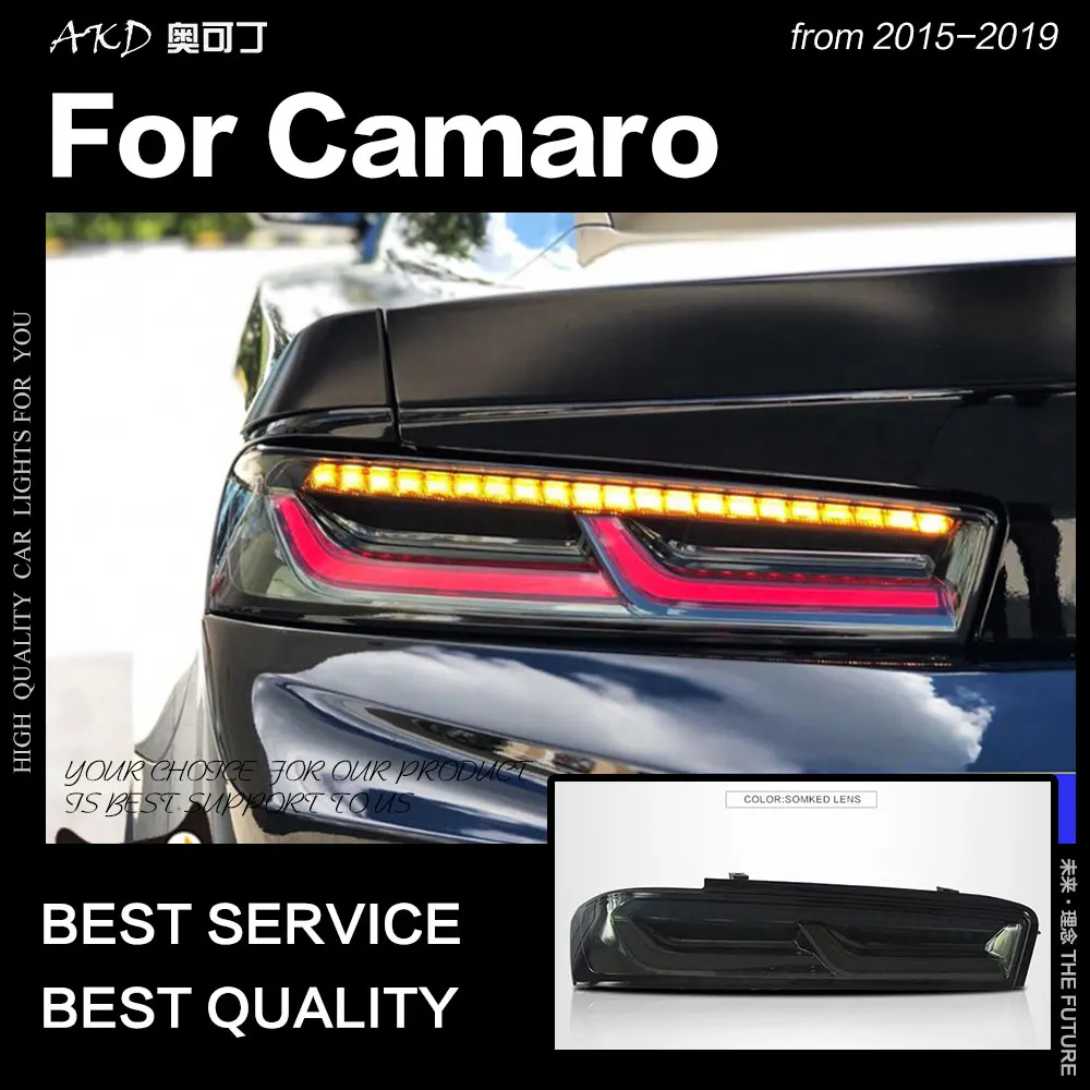 

Car Styling for Chevrolet Camaro LED Tail Light 2015-2019 New Camaro Dynamic Signal Tail Lamp DRL Brake Reverse auto Accessories