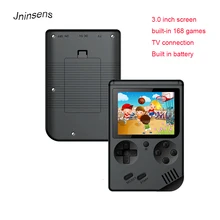 Новинка 3,0 дюймов Ретро портативная игровая консоль Классический игровой плеер tv Out с 168 играми для детей семьи