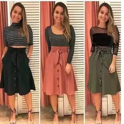 5XL большой размеры женская одежда юбка на элегантных кнопках Мода 2019 Летняя женская плиссированная слово талии плюс s черный