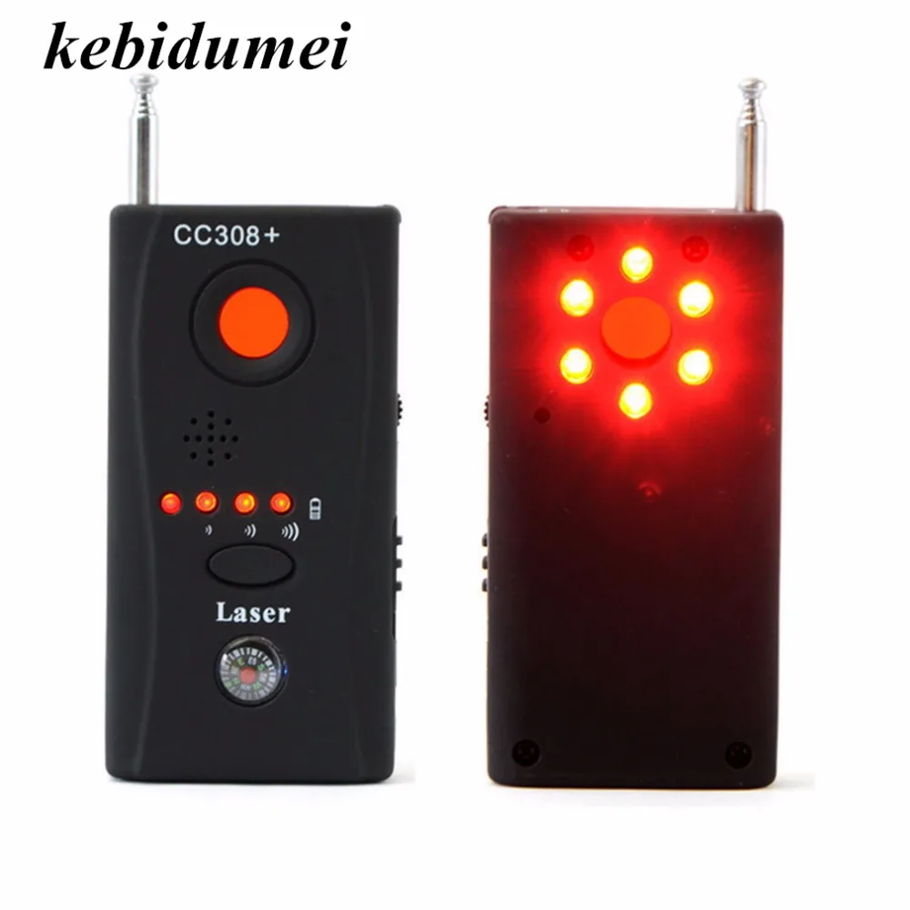 

kebidumei Wireless Full-frequency Detector Radio Wave Signal Detect GSM Device Finder Laser Lens RF Signal Detector