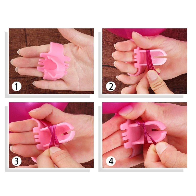 Простой в использовании инструмент связывания узлов для латексных шаров принадлежности для вечеринки воздушный шар Зажимы для галстука