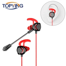 Топ супер бас наушники спортивные наушники с шумоподавлением с микрофоном 3,5 мм игровая гарнитура для компьютера/PS4/Xbox One/ноутбука