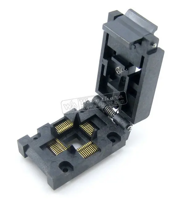 FPQ-44-0.8-16A QFP44 TQFP44 LQFP44 PQFP44 QFP Enplas IC Test Burn-In Socket