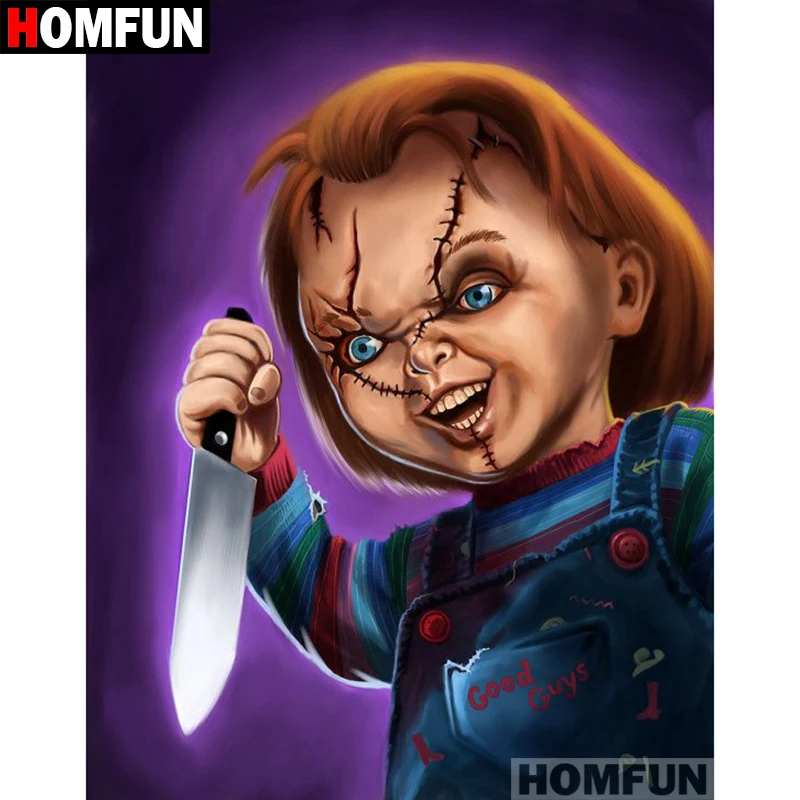 

HOMFUN Full Square/Round Drill 5D DIY Diamond Painting "Horrible baby" Embroidery Cross Stitch 5D Home Decor Gift A07403