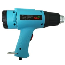 2000W 220V EU Industrial Electric Hot Air Gun Thermoregulator Heat Guns Shrink Wrapping Thermal power tool