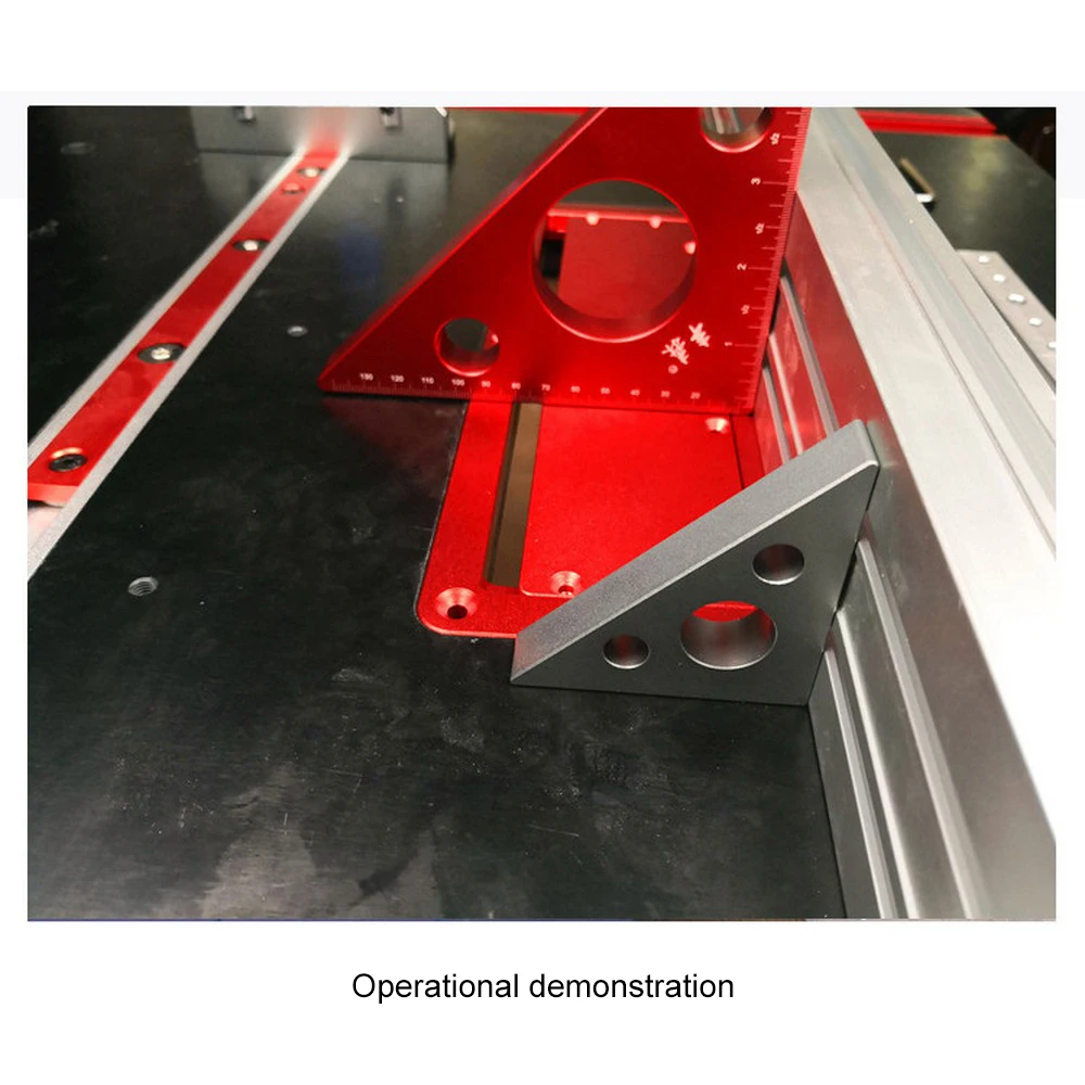 Линейка под прямым углом из алюминиевого сплава Мини карманный квадратный DIY деревообрабатывающий треугольная линейка измерение высоты