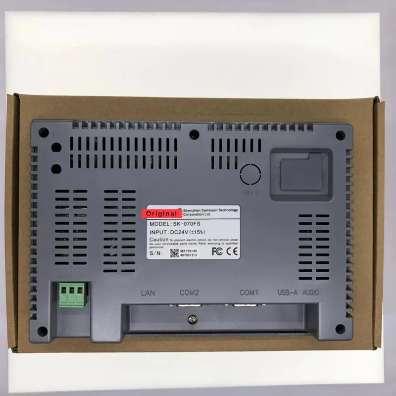 

SK-070FS: 7 polegada SK-070AS Samkoon Tela de toque HMI Ethernet com cabo de programação e software, transporte Rápido