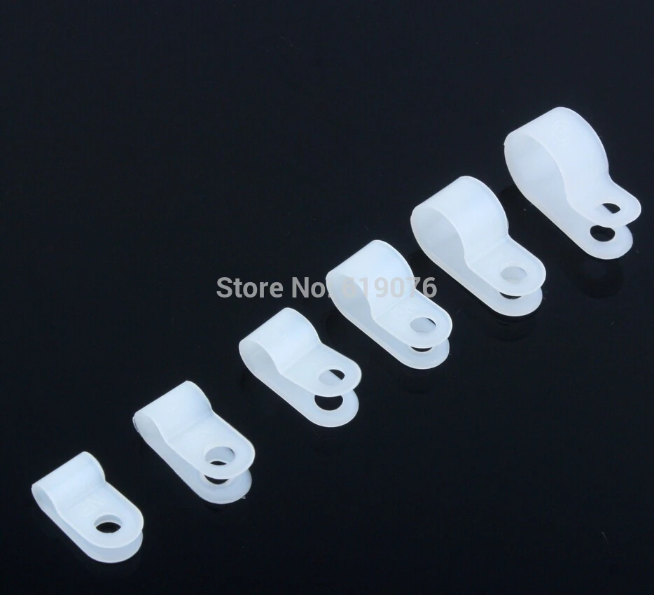 R-Type Cable Clamp 3/16" - Clear (Pack of 100 Clamps) 5.3mm | Обустройство дома