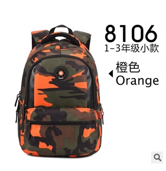 Супер Легкие нейлоновые водонепроницаемые детские школьные сумки Детский рюкзак сумка mochilas infantils escolar bolsa для подростков девочек мальчиков - Цвет: 8106 orange