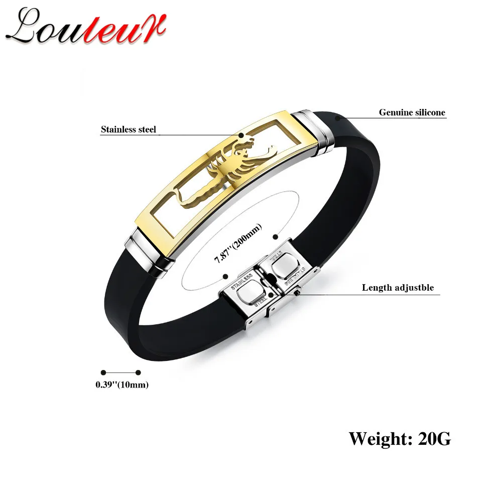 OPK-Silicone-Man-Bracelets-Fashion-Stainless-Steel-Scorpion-Design-Length-Adjustable-Cool-Men-Jewelry-Bangles-PH1085 (1)