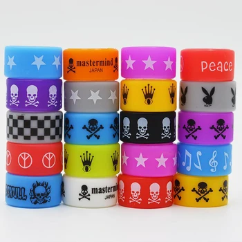 

50PCS Silicone Band Rubber Rings Punisher Superman Skull Vape for Electronic Cigarette Mechanical Mod RDA RTA RBA Sub Tank