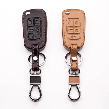 

2017 Hot sale Genuine Leather Car Key Cover Case Shell Bag For Chevrolet CRUZE CAPTIVA CHEVY XL EPICA camaro AVEO CAVALIER sail
