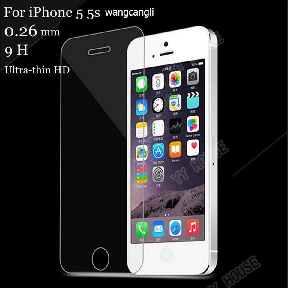 Стекло для iphone 5s закаленное стекло Защита для iphone 5 5c se 6 6s 7 8 x plus чехол пленка для iphone 5s 5c закаленное стекло hd