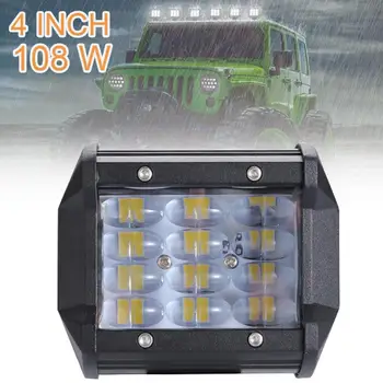 

4 Inch 108W 10800LM Quad Row Car Off Road Combo LED Work Light Bar Driving Fog Lamps for Jeep / SUV / ATV/ UTV / Truck / Boat