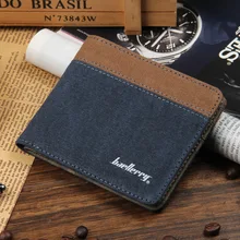 2016 New Brand Purse Men font b Wallets b font Coin Pocket Canvas font b Men