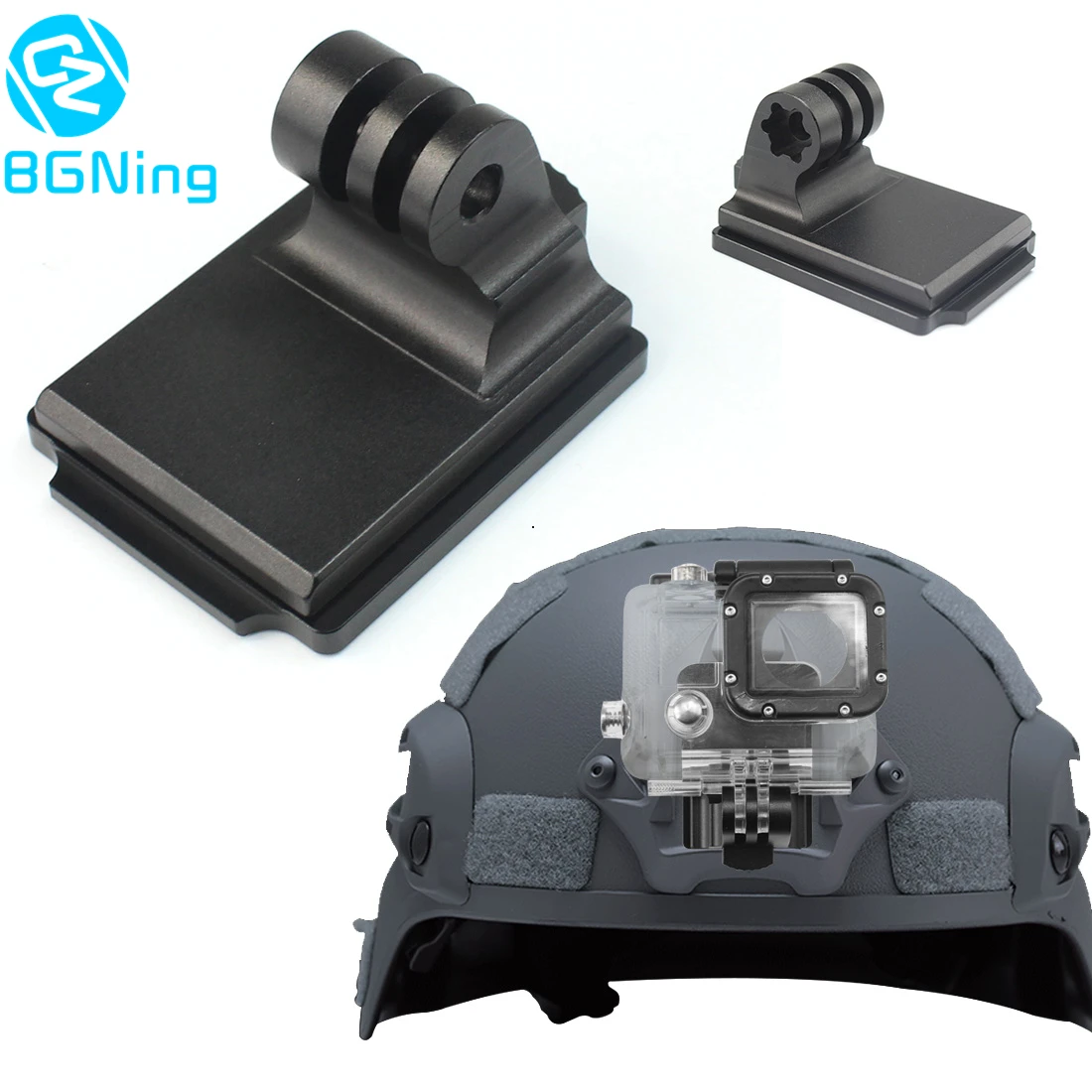 Алюминиевый шлем фиксированное Крепление NVG База держатель адаптер для GOPRO Hero 7 4 5 6 Session yi Sjcam eken экшн-видео спортивные камеры