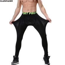 GANYANR/Брендовые мужские колготки для бега, Компрессионные Леггинсы для фитнеса, длинные штаны для тренировок, йоги, бега, обтягивающие штаны из спандекса, штаны для спортзала