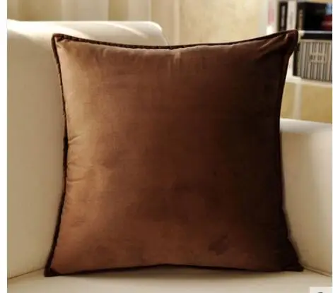 Нордический стиль однотонное бархатное наволочка декоративные большие поясничные Чехлы для диванных подушек украшение для дома - Цвет: 4