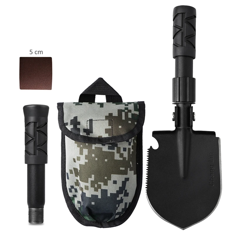 

CHANGLIN Multifunctional Camping Shove Military Portable Folding Survival Spade Trowel Dibble Pick Emergency Garden Outdoor Tool