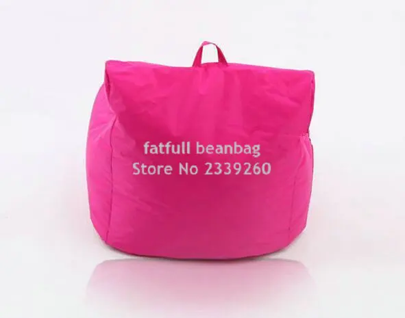 COVER ONLY , no filler-with side pocket and handle design big joe pink Fashion fabric armchair furniture, relax bean armchair