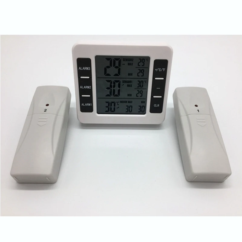Digital Fridge Thermometer Wireless Weather Station In Outdoor Home