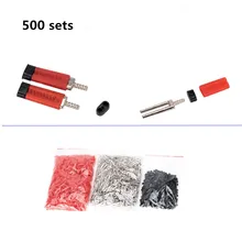 500 наборов Стоматологическая лаборатория использовать двойной штифт с пластиком легко использовать d машина Pindex длина 21 мм