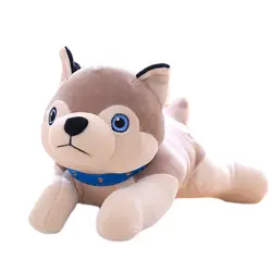 Горячая Kawaii 45-80 см супер Мягкий хлопок Собака Хаски плюшевая игрушка в подарок для детей Детские игрушки подарок на день рождения мягкие