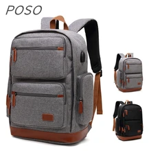 Новейший брендовый рюкзак POSO для ноутбука 1", 15,4", 15,", сумка для ноутбука 14", рюкзак, Прямая 621