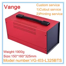 1 шт./лот порошок процесс литья портативный железная, металлическая корпус коробка diy 150*160*325 мм для системы управления проектами