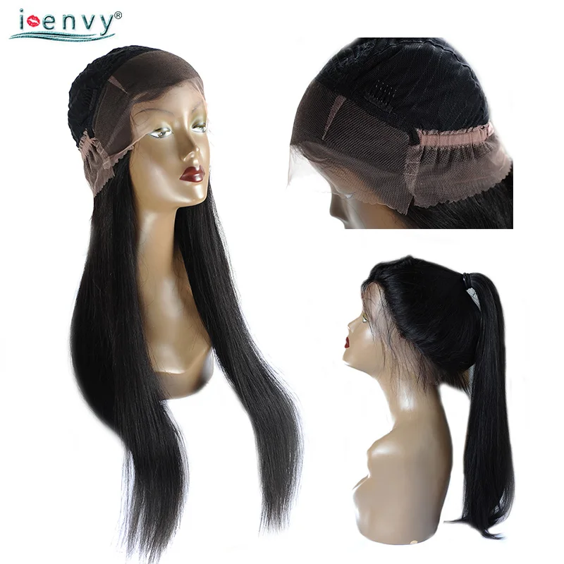 

Ienvy 360 Lace Frontal Wig Pre Plucked With Baby Hair 150 Density Brazilian Long Full Lace Wig Human Hair For Black Women NoRemy