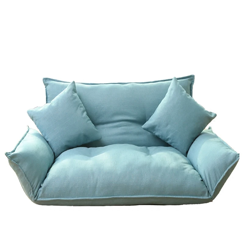 Пол мини-диван-кровать 5 положение Регулируемый двойной диван мебель гостиная складной диван компьютерный стул с 2 подушками