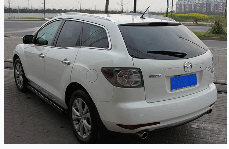 لمازدا CX-7 2010-2018 حامل سقفي القضبان شريط حامل الحقائب القضبان أعلى رفوف السكك الحديدية صناديق سبائك الألومنيوم OEM نمط لمازدا CX-7 2010-2018 حامل سقفي القضبان شريط حامل الحقائب القضبان أعلى رفوف السكك الحديدية صناديق سبائك الألومنيوم OEM نمط