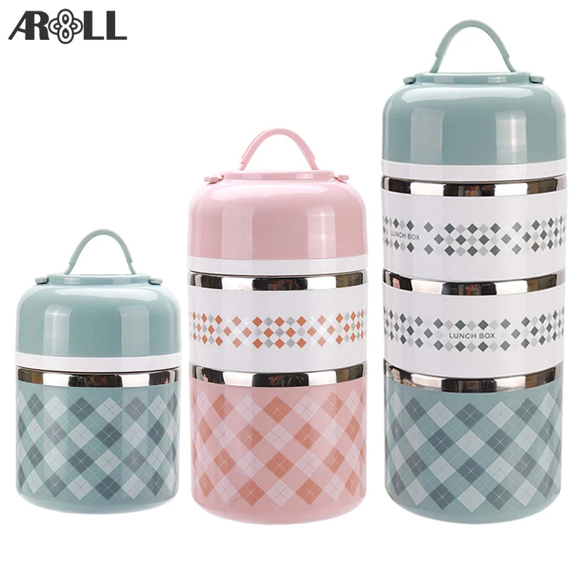 

Multilayer Thermal Lunch Box Stainless Steel Portable Thermos Lunch box Leakproof Thermos Food Container