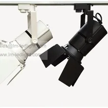 10 шт./Партия 15 Вт Трек свет Лофт промышленный прожектор черный рельс трек лампа