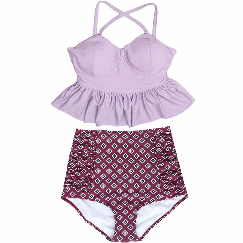 TQSKK-2016-New-Bikinis-Women-High-Waist-Swimsuit-Push-Up-Bikini-Set-Swimwear-Female-Hem-Top