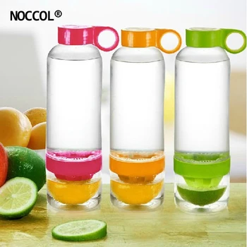 

NOCCOL Transparency Lemon Plastic Bottle 2018 Korean 3 Colors BPA Free Juice Drink Bottle Sport Water Bottles Botella De Agua