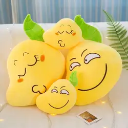 25 см/см 45 см/65 см желтая манго плюшевая подушка креативная фруктовая мягкая плюшевая подушка Высокое качество фрукты игрушки куклы детские