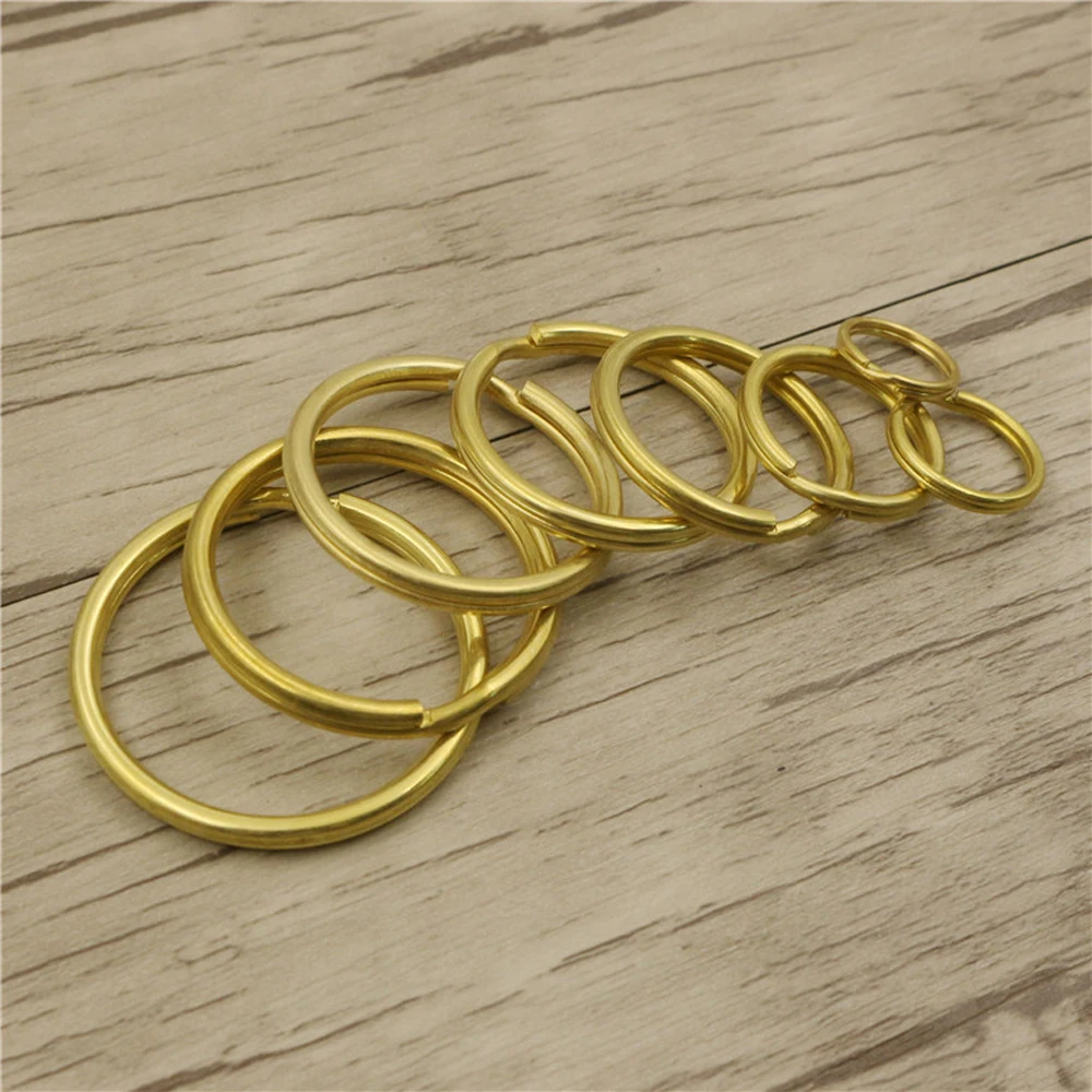 DIY leather craft key ring buckle solid brass material 10pcs/lot | Дом и сад