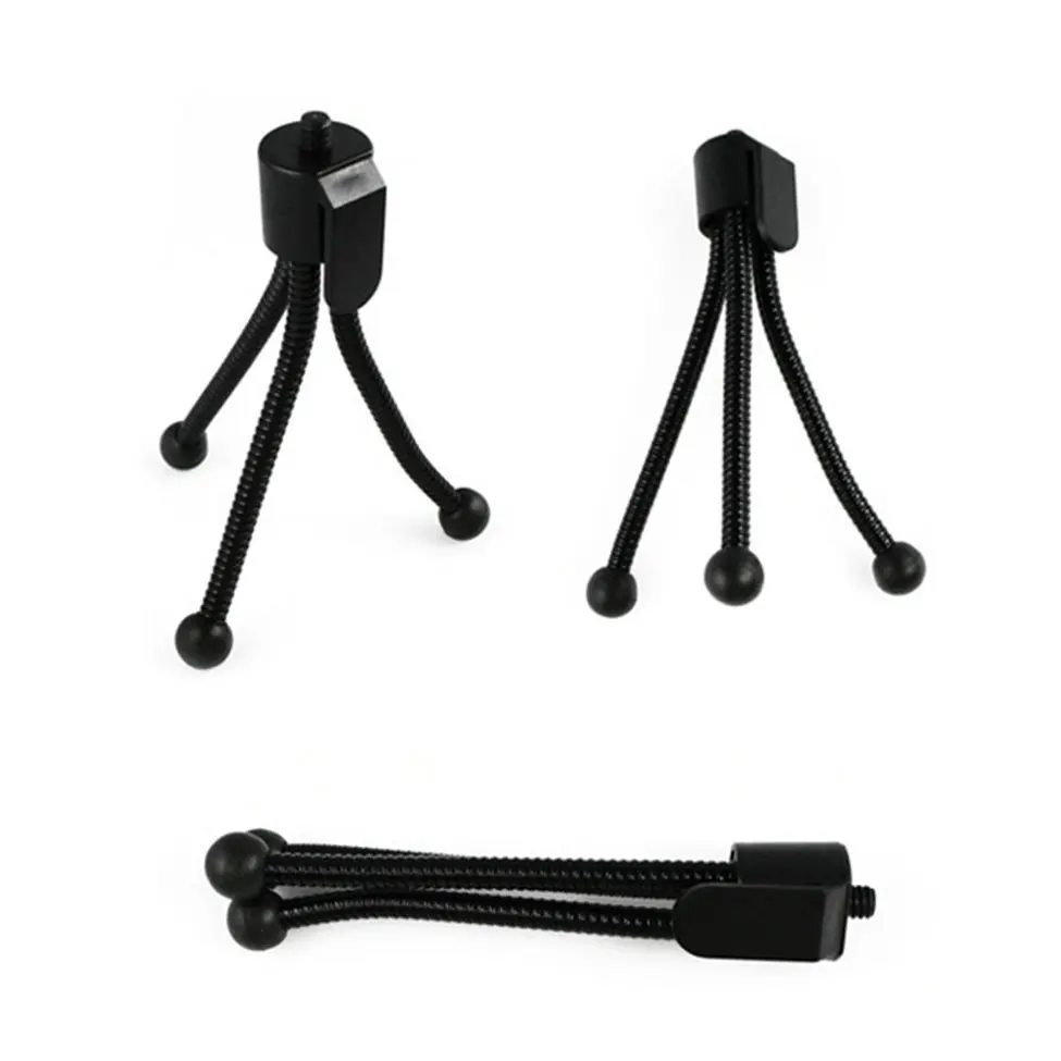 

Universal Flexible Mini Portable Metal Tripod Stand Holder for Digital Camera Standard 1/4" Screw Travel Accessory