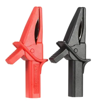 

Hantek HT18A Crocodile Clip Fitting of DSO3064 2pcs Large Dolphin Gator Clip for Oscilloscope Red + Black Oscilloscope Accessory