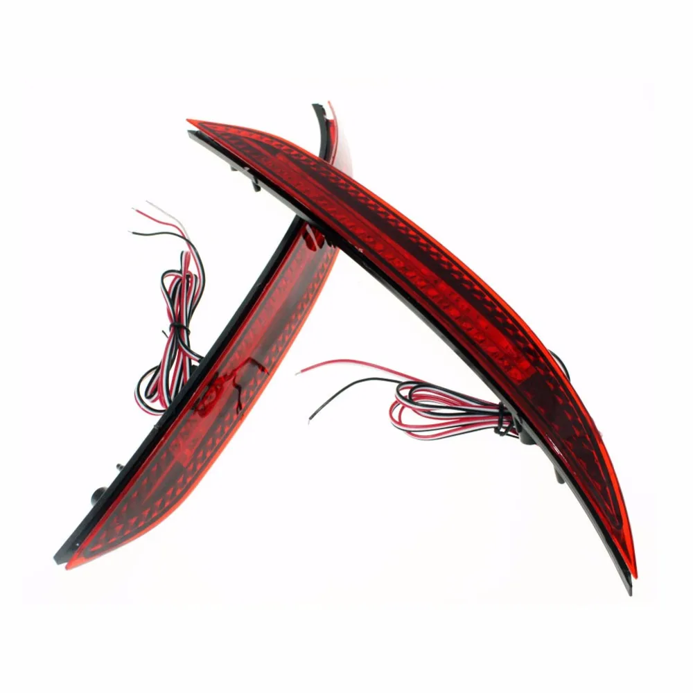 

For 2009-2013 Car Red Len Rear Bumper Reflector LED Stop Brake Light Tail Fog Parking Lamp for Kia K3 Cerato 1 Pair