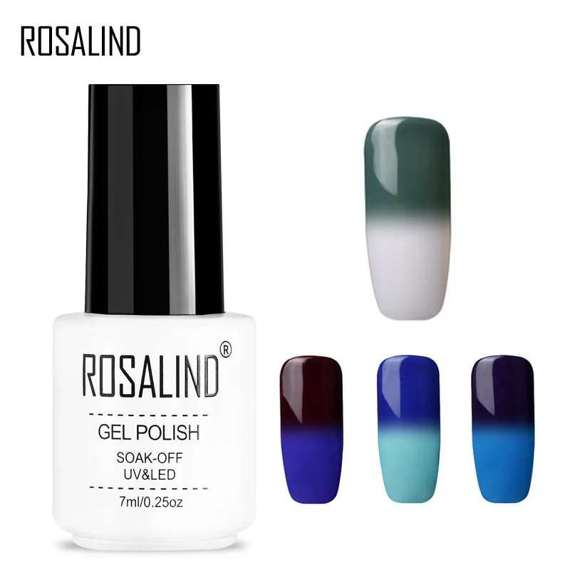 

Rosalind Gel 1S 7ML Lacquer White Bottle Temperature Change Gel Nail Polish T101-T130 UV LED long-lasting Semi Permanent Varnish
