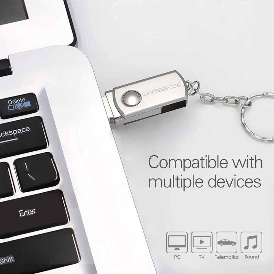 New Usb 3.0 WANSENDA Rotation Usb Flash Drive Pen Drive 4GB 8GB 16GB 32GB 64GB High Speed Pendrive USB Stick 3.0 Flash Drive