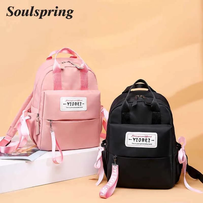 

New Fashion Backpack Women Preppy School Bags For Teenagers Backpack Female Oxford Travel Bags Girls Bowknot Backpack Mochilas