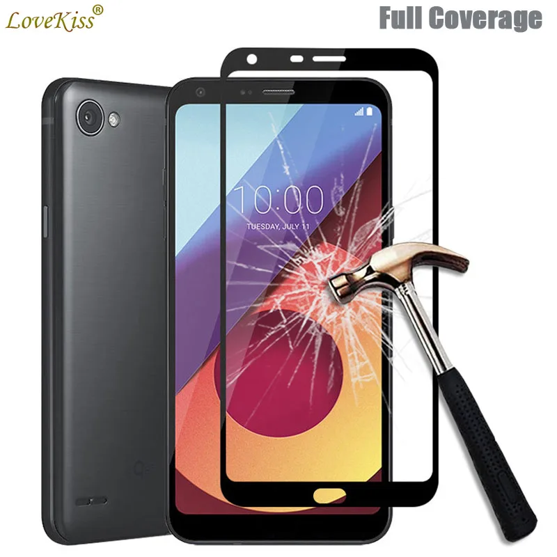 

For LG Q6 Full Cover Screen Glass Film For LG Q6a Q6 Alpha Plus Q6+ M700N M700a Q6 Screen Protector 9H Tempered Glass Case Cover