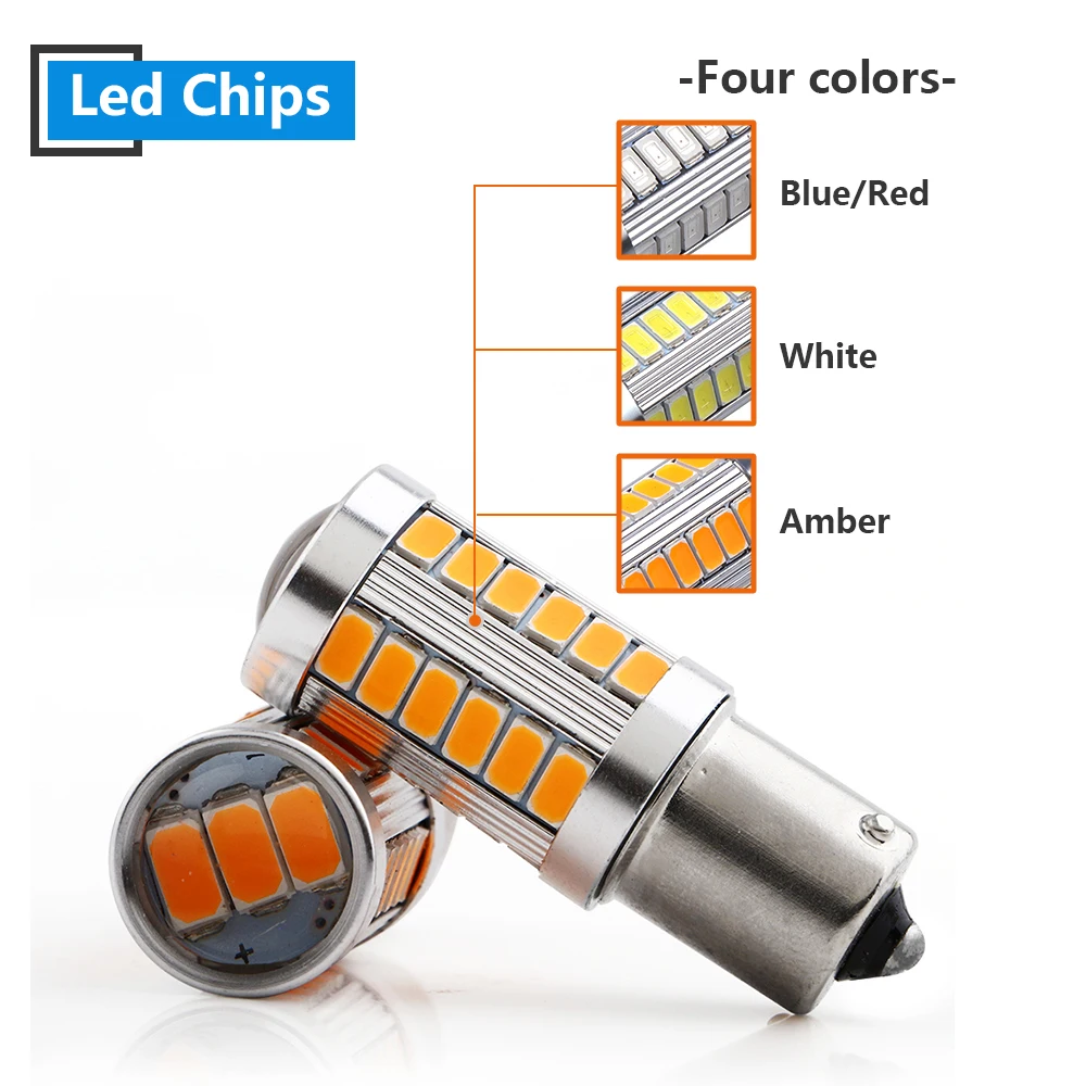 YM E Bright 20 шт S25 P21W 5730 33 SMD 1156 BA15S 12V 24V Авто LED Сигнал поворота Обратные огни 900Lm белый