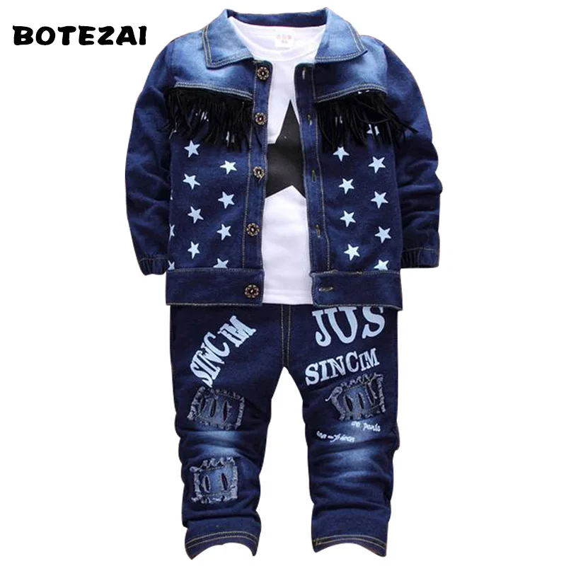 Детская одежда комплект одежды для мальчиков из 3 предметов, хлопковая рубашка+ детские штаны Одежда для маленьких мальчиков Детские костюмы комплект одежды для маленьких мальчиков, г