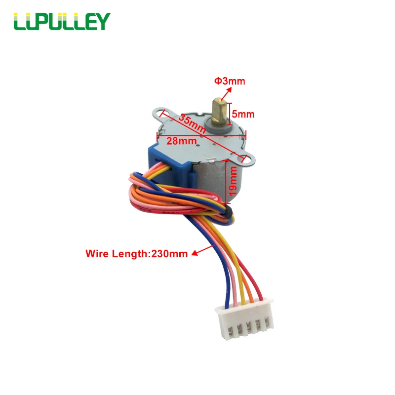 LUPULLEY 28BYJ 48 12В/5В шаговый двигатель умная электроника Шестерня четырехфазный