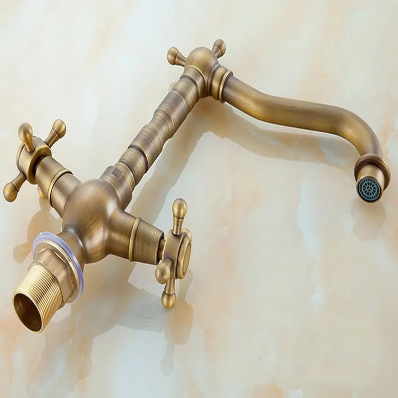 Antique Brass Basin Faucet Bathroom Vanity Sink Faucet Dual Holder Single Hole Lavatory Mixer Tap KD743 Antique Brass Basin Faucet Bathroom Vanity Sink Faucet Dual Holder Single Hole Lavatory Mixer Tap KD743