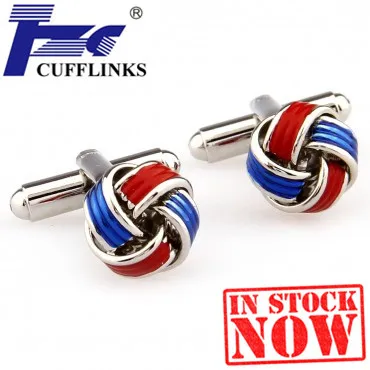 TZG07236 Enamel Knots Cufflink Cuff Link 2 Pairs Free Shipping Promotion